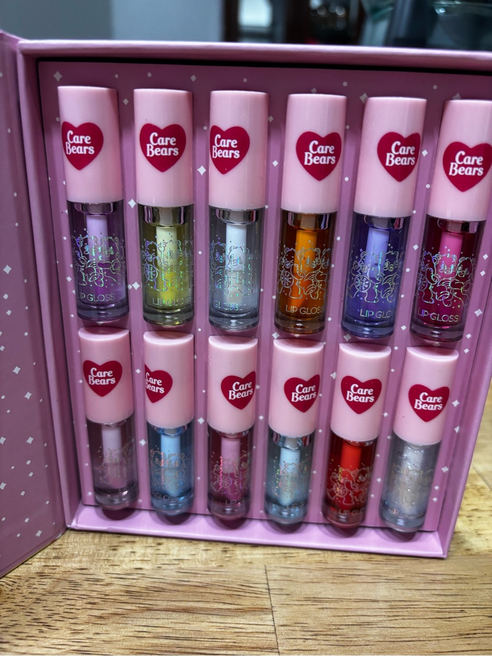Care Bears Pink Lip Gloss Set - 12 Glitter & Shimmer Shades - Picture 5 of 5